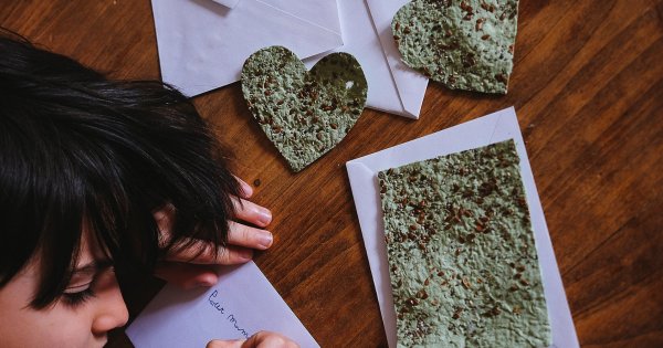 Cartes de vœux ensemencées zéro déchet