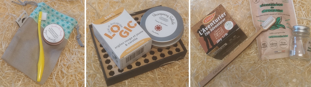 Accessoires salle de bain zéro déchet et cosmétiques solides