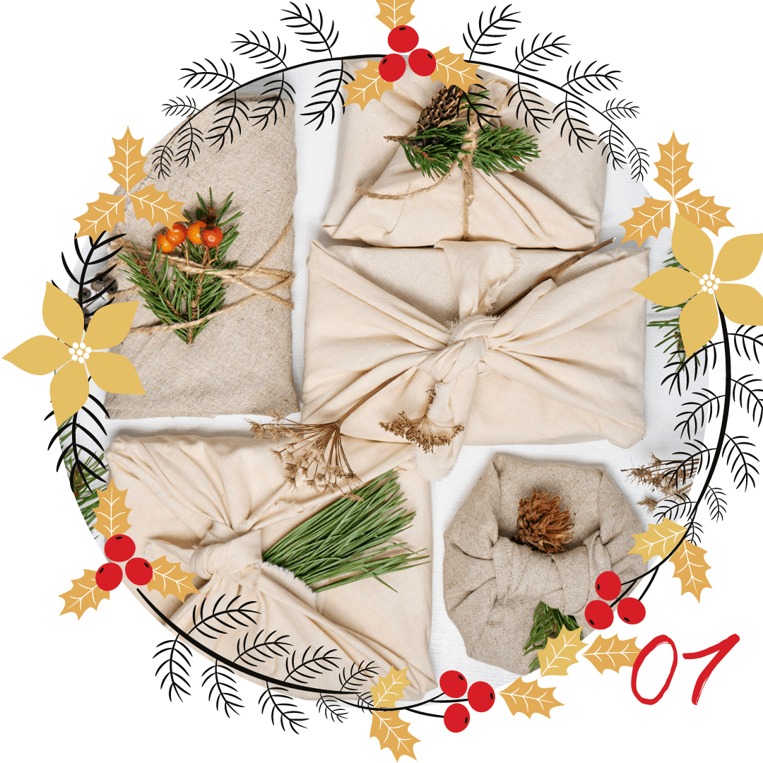 L’emballage cadeau réutilisable : pour un Noël zéro déchet
